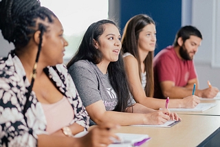 Nursing students in class